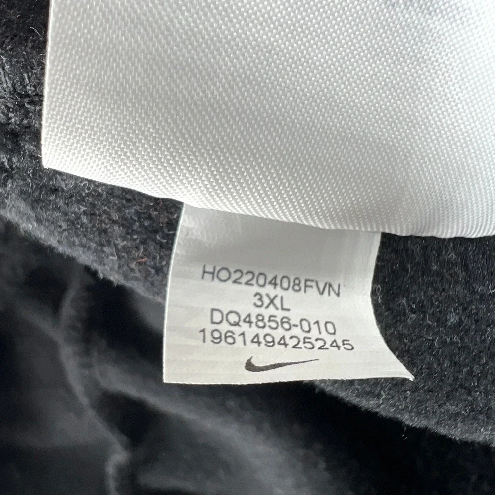 Nike Therma-FIT Open Hem Fitness Sweatpants Men 3XL Black Fleece Lined Active